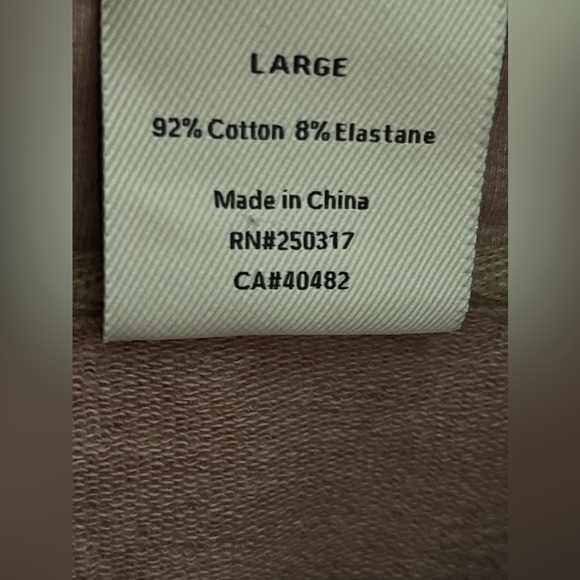 COPY - VARLEY Atlas Side Zip Sweatshirt In Ash Dusty Rose Size L -NO DRAWSTRING - Picture 7 of 15